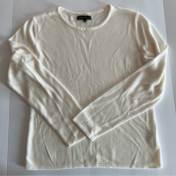 Carolyn Taylor small ivory thin sweater - Picture 1 of 4
